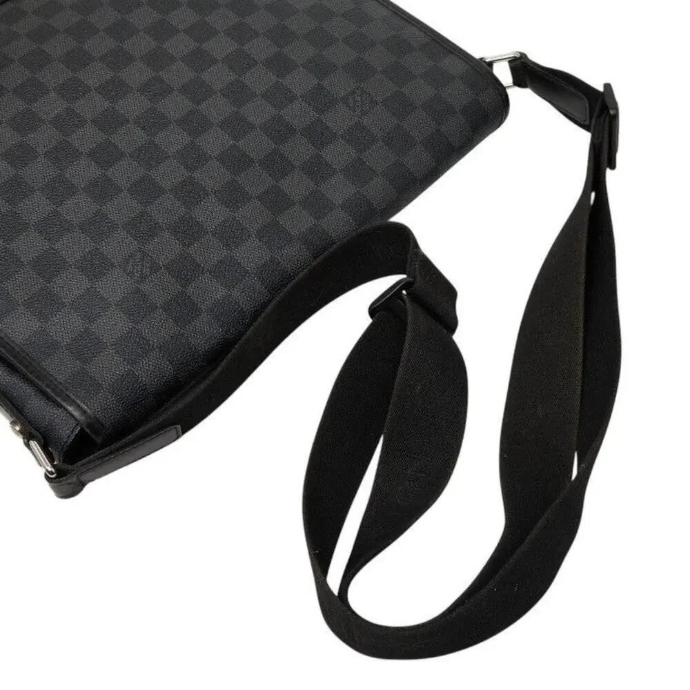 Louis Vuitton Damier Graphite Daniel MM Shoulder Bag Black